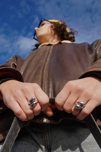 Anello Doppia Goccia