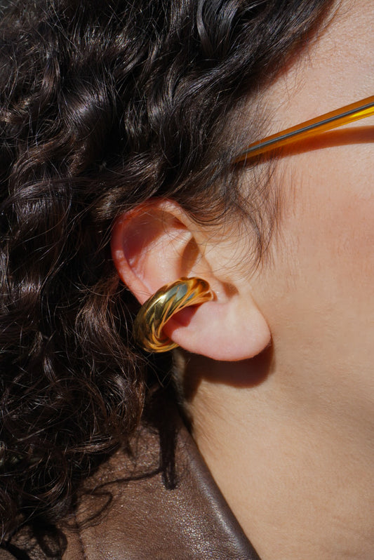Ear Cuff Bombato Zigrinato