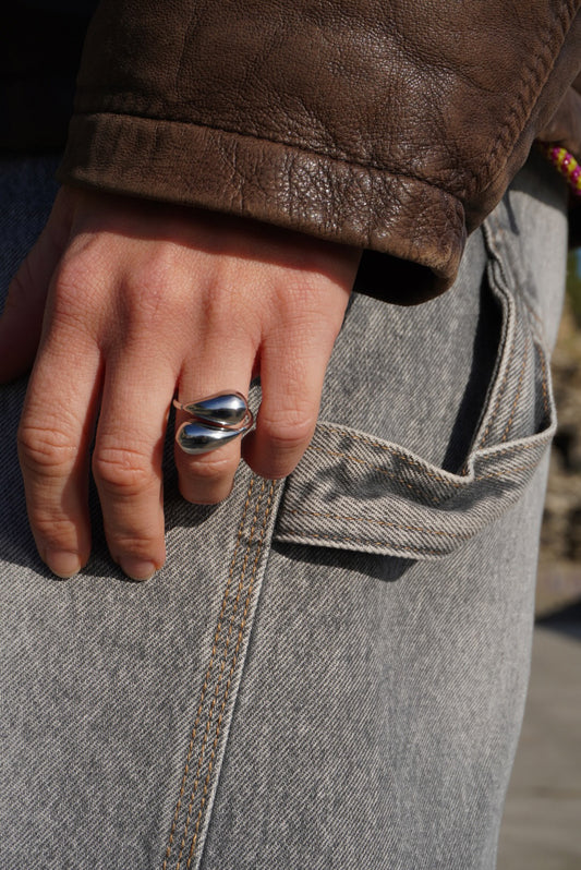 Anello Doppia Goccia