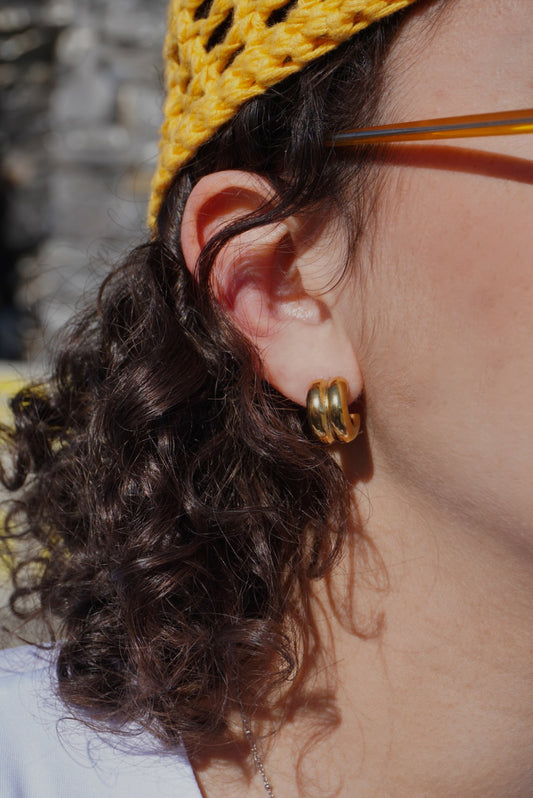 Orecchini Doppio Cerchio mini