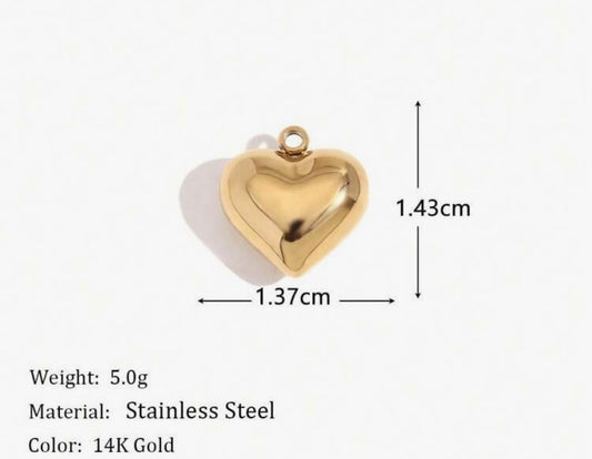 Charm Cuore Bombato