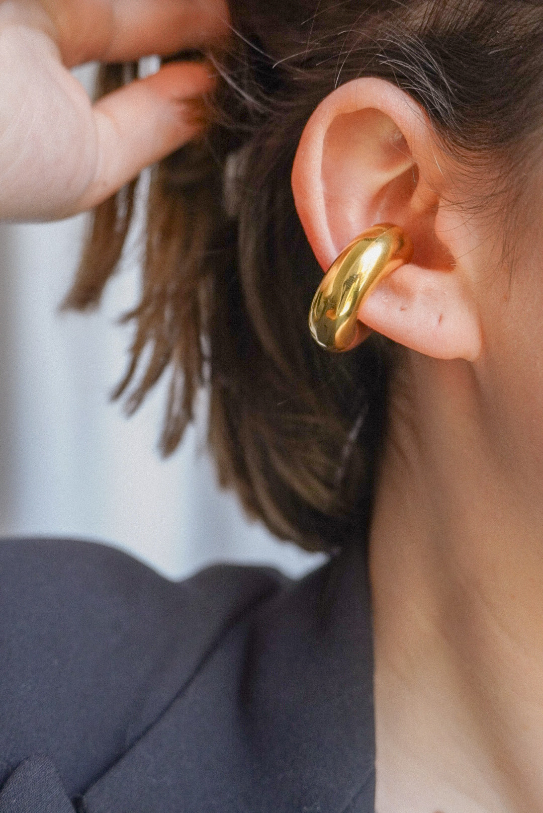 Ear Cuff Bombato Liscio XL