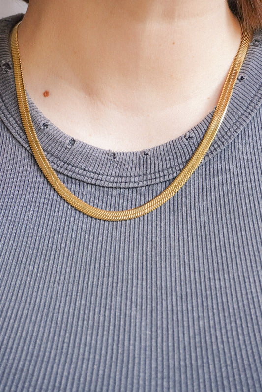 Collana Snake Piatto